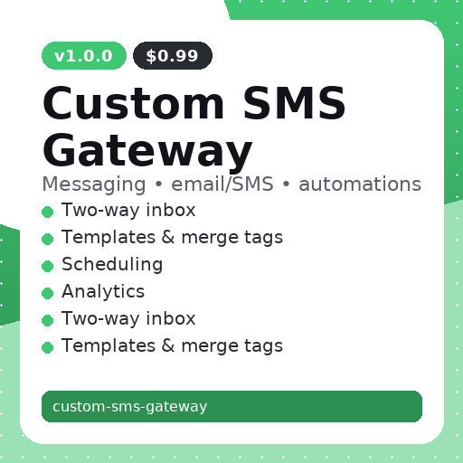 Custom SMS Gateway thumbnail