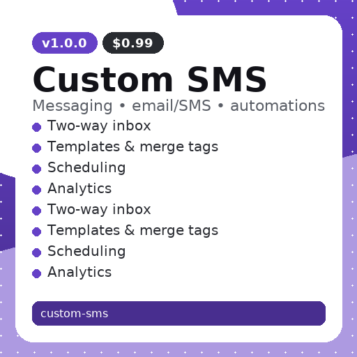 Custom SMS thumbnail