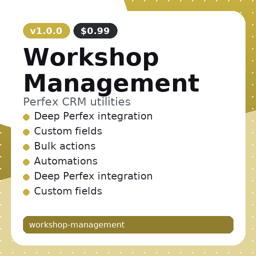 Workshop Management thumbnail